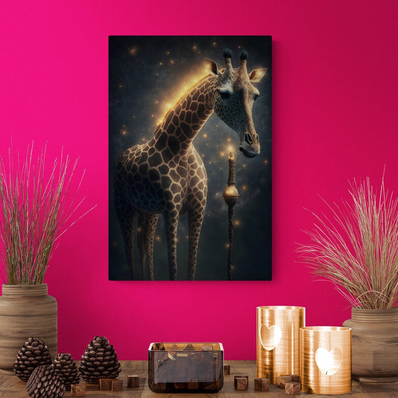 Tablou canvas - Magical giraffe