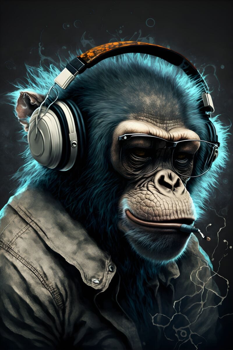 Tablou canvas - Maimuta Dj