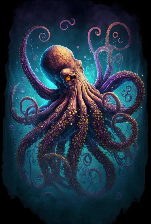 Tapet textil pentru camera copilului "Octopus" -  1,5 X 2,2 m