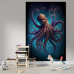 Tapet textil pentru camera copilului "Octopus" -  1,5 X 2,2 m