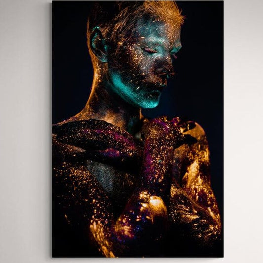Tablou canvas - Barbat fluorescent - Cameradevis.ro Cameradevis.ro