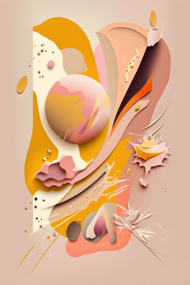 Tablou canvas - Orange abstract