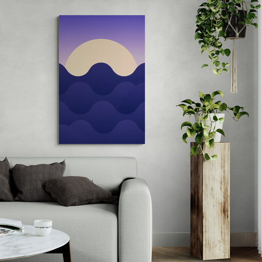 Tablou canvas - Peisaj abstract cu apusul la mare