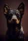 Tablou canvas - Portrait of a lancashire heeler
