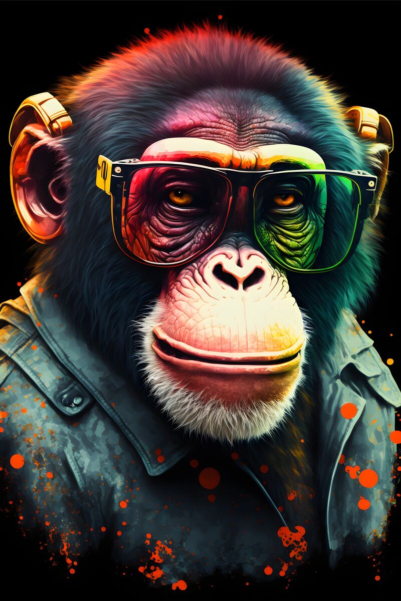 Tablou canvas - Smart monkey