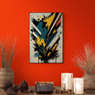 Tablou canvas - Splash of blue and yellow abstract
