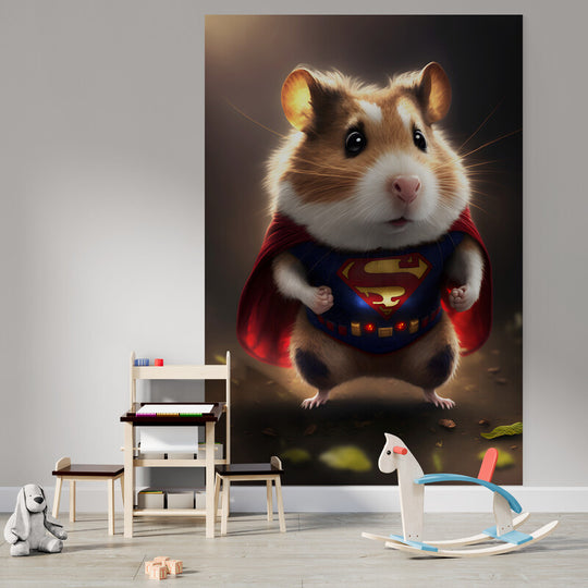 Tapet textil pentru camera copilului "Super jerry" -  1,5 X 2,2 m