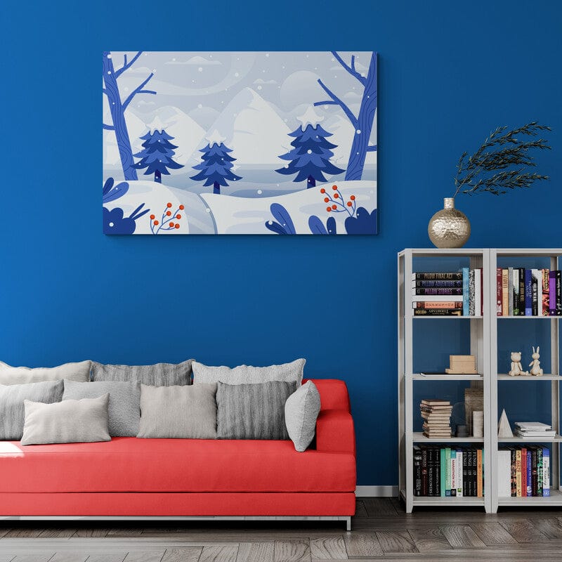 Tablou Canvas - Peisaj  abstract de iarna 4