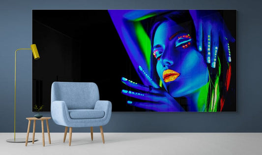 Fototapet textil personalizat  fluorescent 1,5 X 3 m