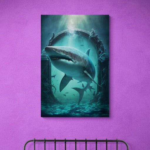 Tablou canvas - The white shark