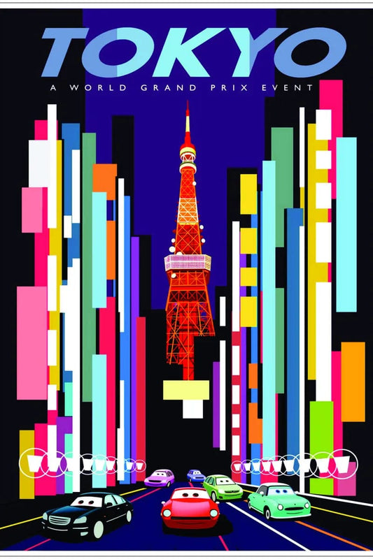 Tablou Canvas - Tokyo Retro Eleganta Asiatica