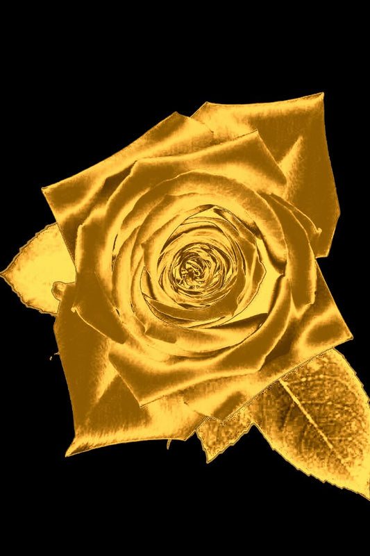 Tablou canvas - Trandafir gold