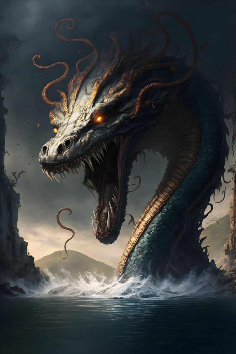 Tablou canvas - Water dragon