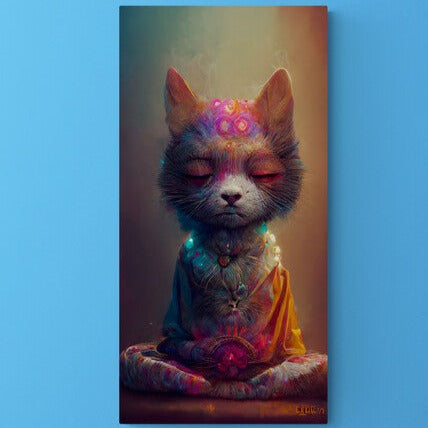 Tablou canvas - Yoga cat