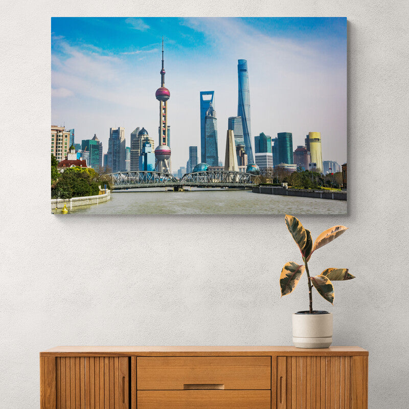 Tablou canvas - Zgarie-norii din Shanghai