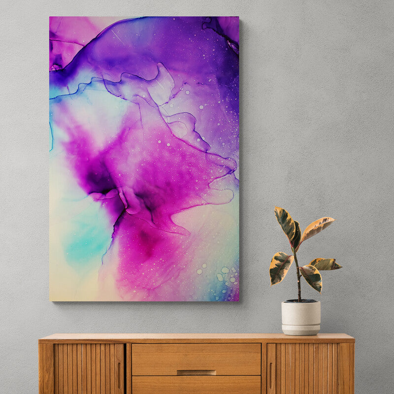 Tablou canvas - Abstract culori roz-mov