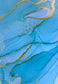 Tablou Canvas - Eleganta in Albastru Deschis cu Insertii