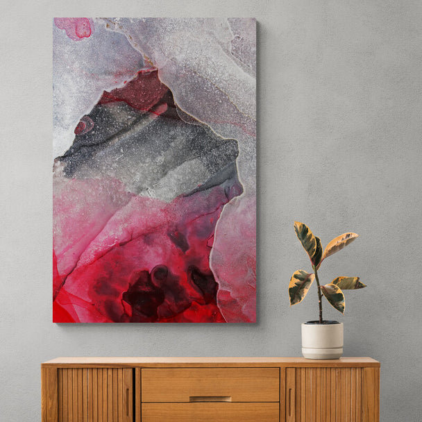 Tablou canvas - Abstract de rosu-gri