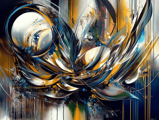 Tablou Canvas - Eleganta Abstracta 3D Multicolora