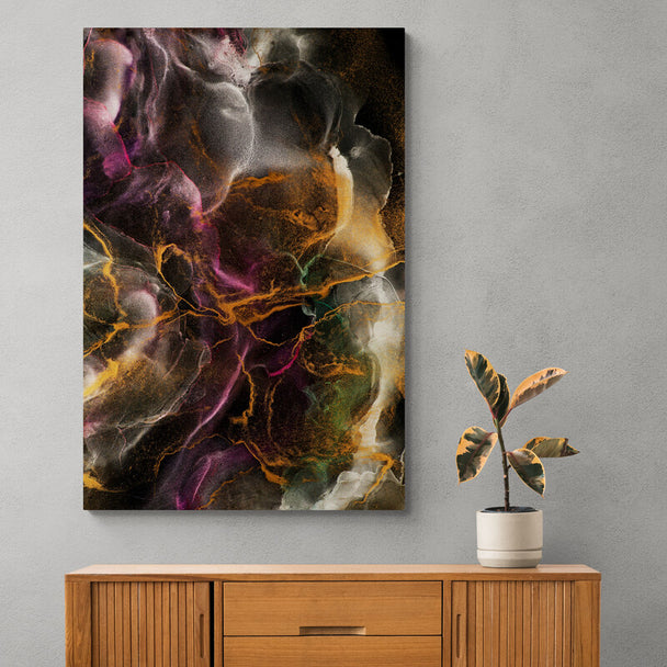 Tablou canvas - Abstract multi culori inchise