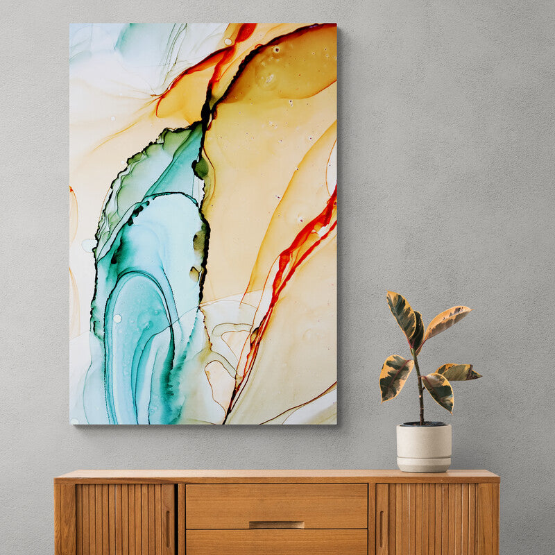 Tablou canvas - Abstract pata cerneala diferite nunate