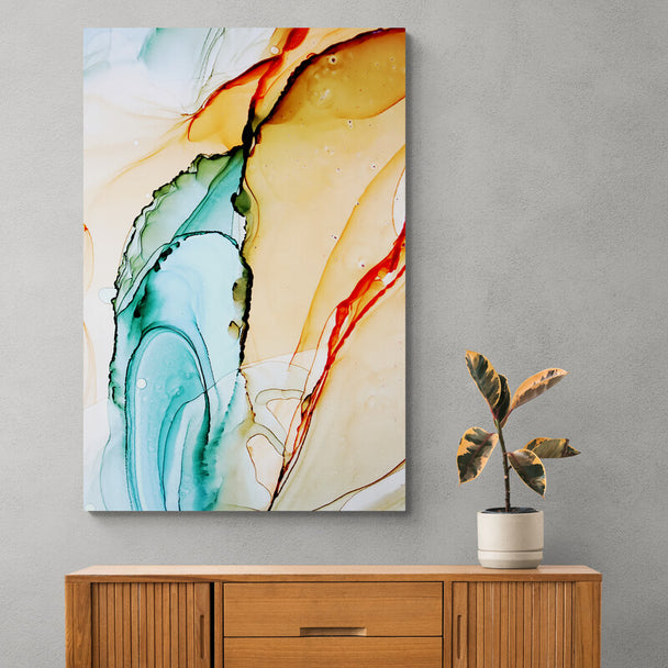 Tablou canvas - Abstract pata cerneala diferite nunate