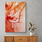 Tablou canvas - Abstract pelicule cerneala nuante rosu