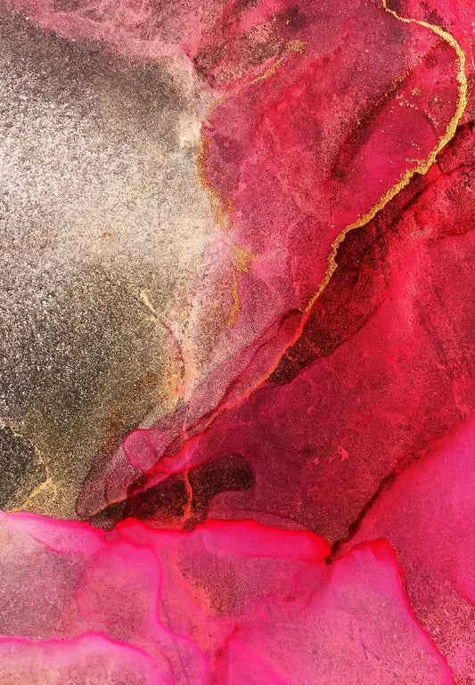 Tablou Canvas - Eleganta Abstracta in Nuante de Rosu, Gri si Negru