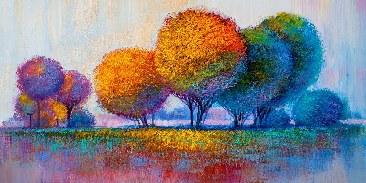 Copaci multicolori