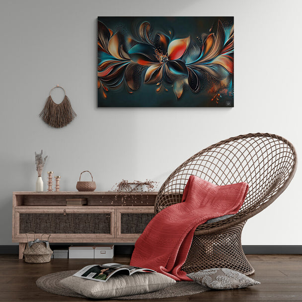 Tablou canvas - O Floare Amaryllis abstracta 3D