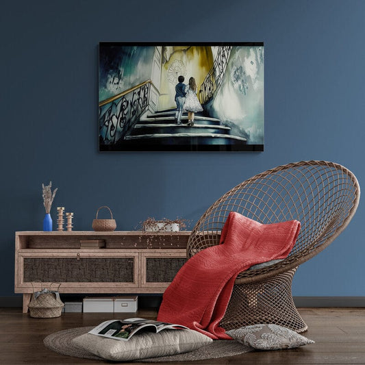 Tablou Canvas - Eleganta Pe Scari