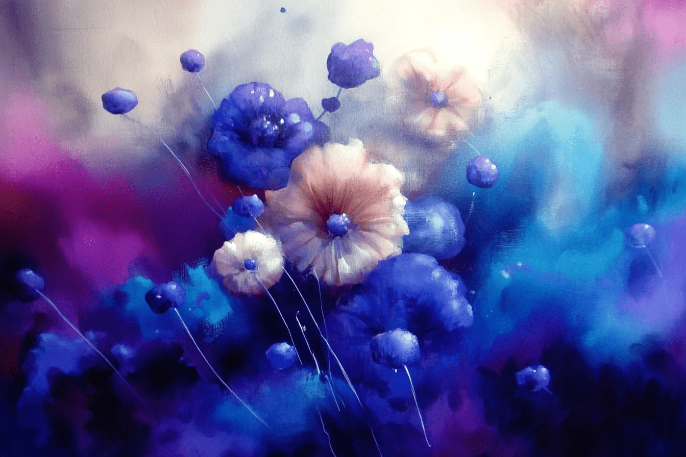 Tablou Canvas - Buchet Flori Abstracte