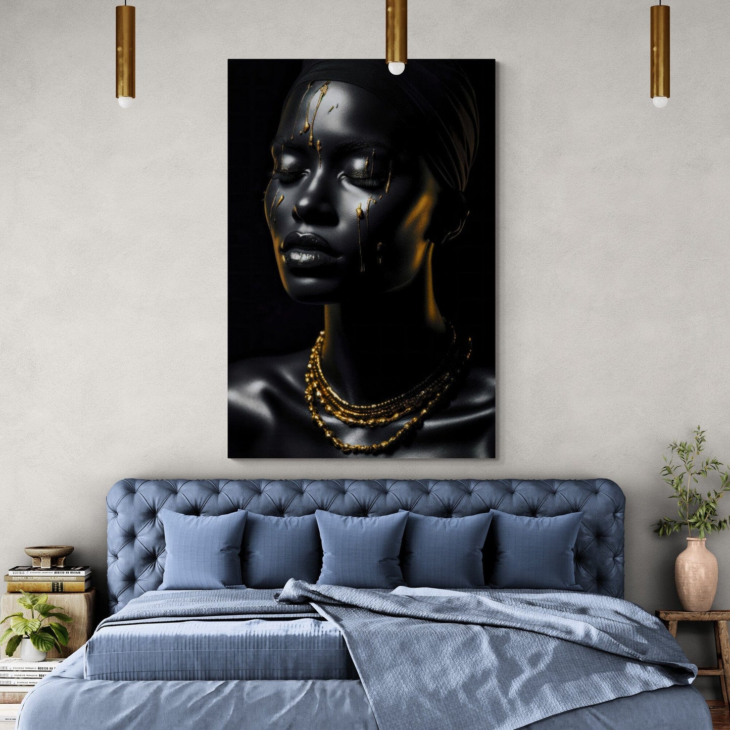 Tablou Canvas - Gold&Black 73 Eleganta Moderna