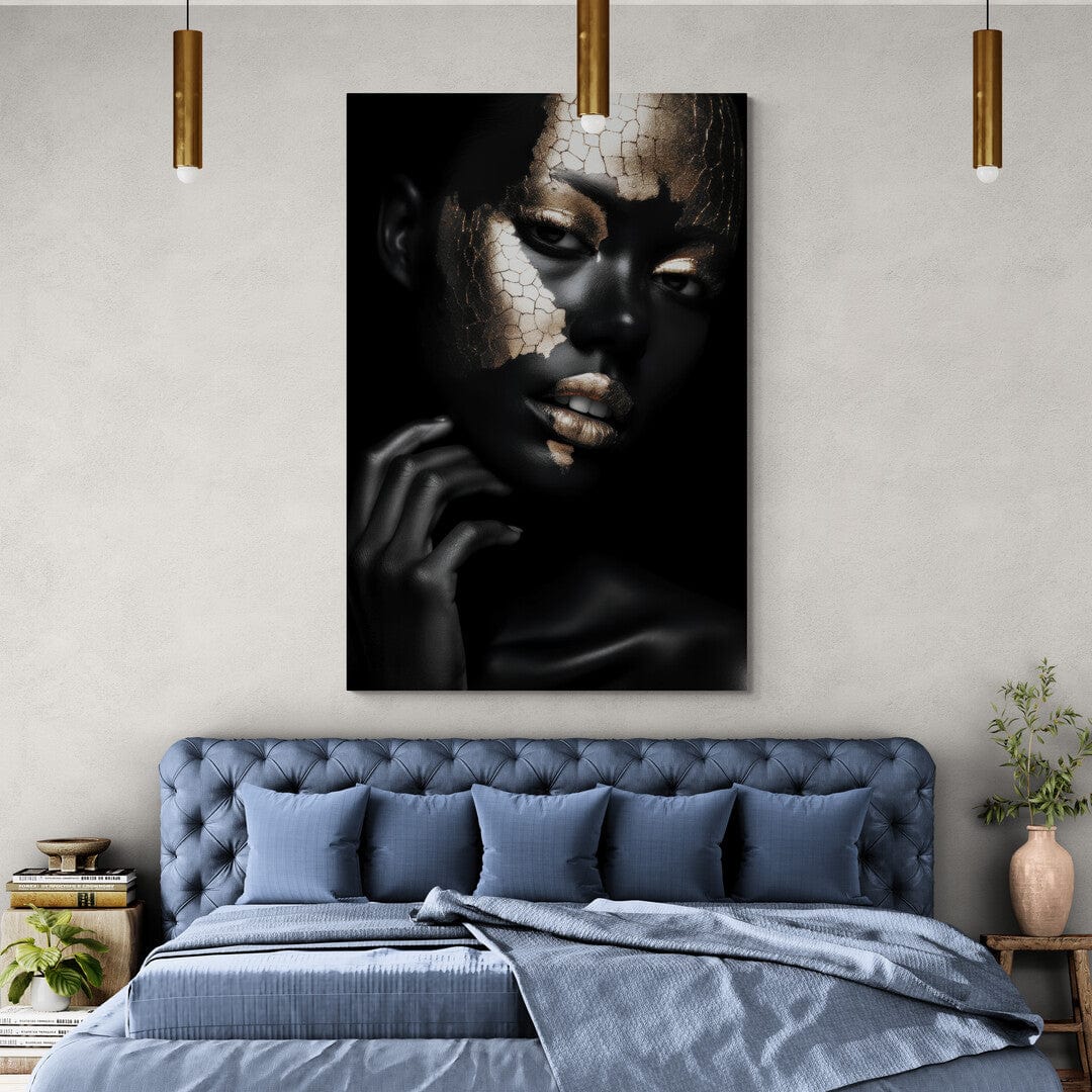 Tablou Canvas - Eleganta Aurie si Neagra 69
