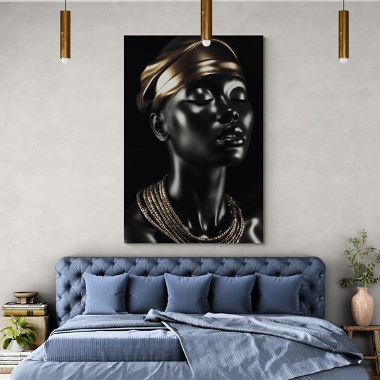 Tablou Canvas - Gold&Black 81