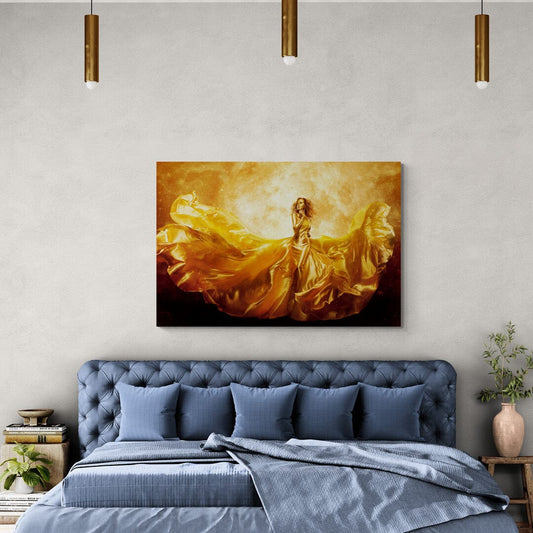 Tablou Canvas - Gold&Black 61 Elegant si Rafinament