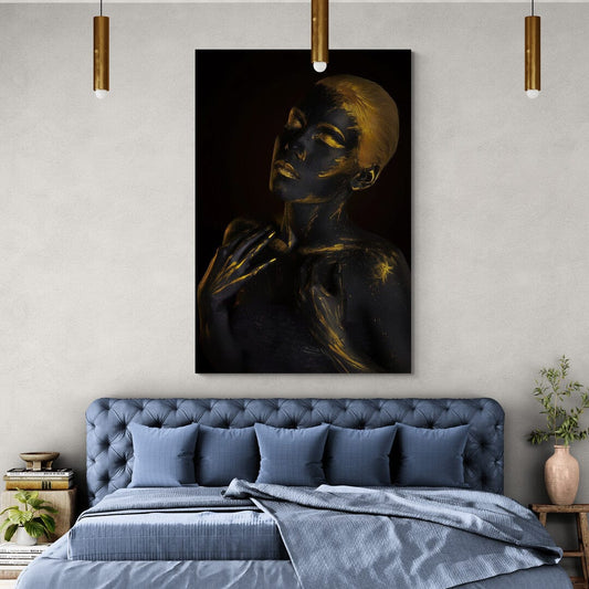 Tablou Canvas - Gold & Black 84
