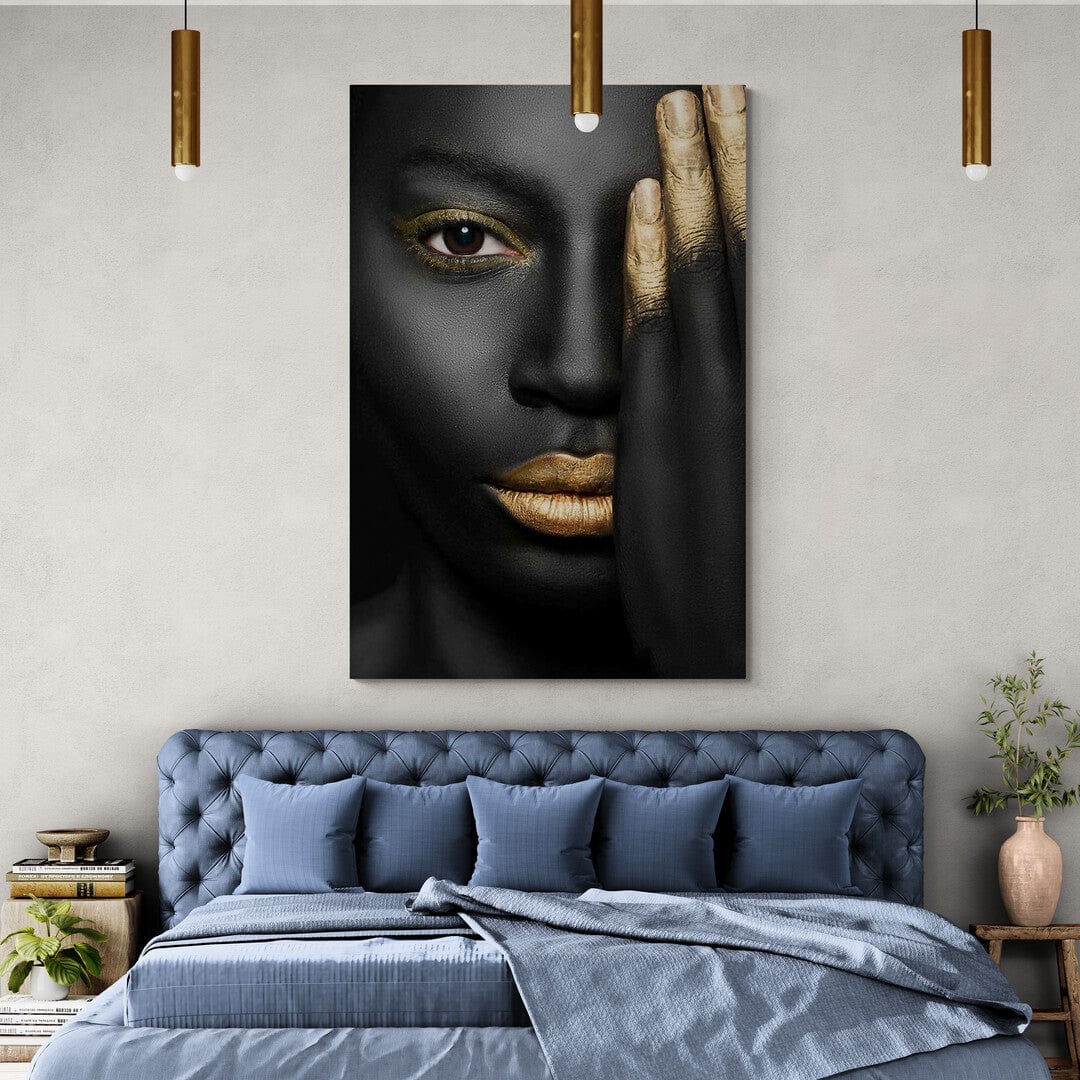 Tablou Canvas - Gold&Black 87