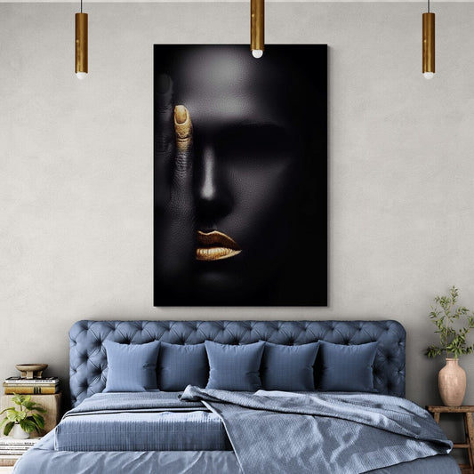 Tablou Canvas - Gold&Black 86