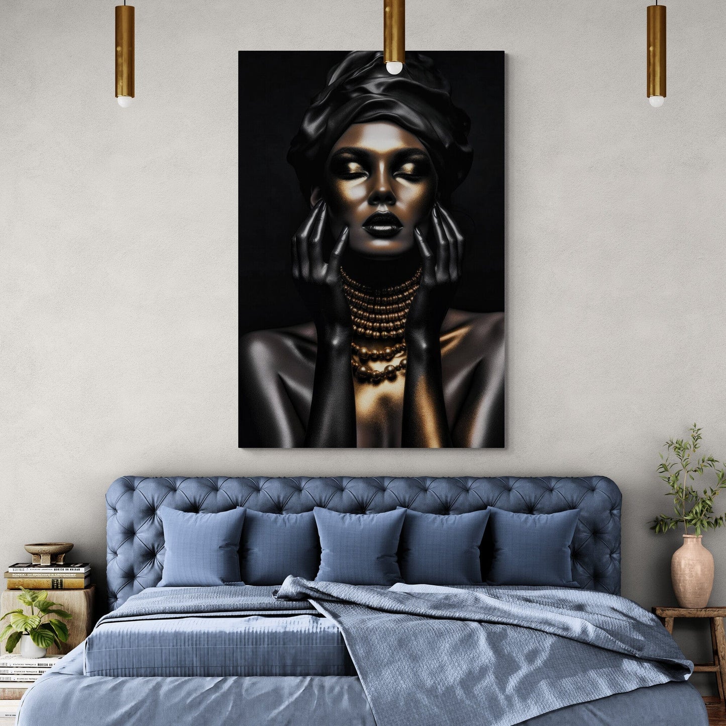 Tablou Canvas - Gold & Black Eleganta Desavarsita