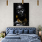 Tablou Canvas - Eleganta Aurie si Neagra 75