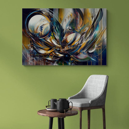 Tablou Canvas - Eleganta Abstracta 3D Multicolora