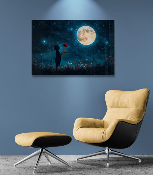 Tablou Canvas - Eleganta Trandafirului din Viziunea Unui Copil