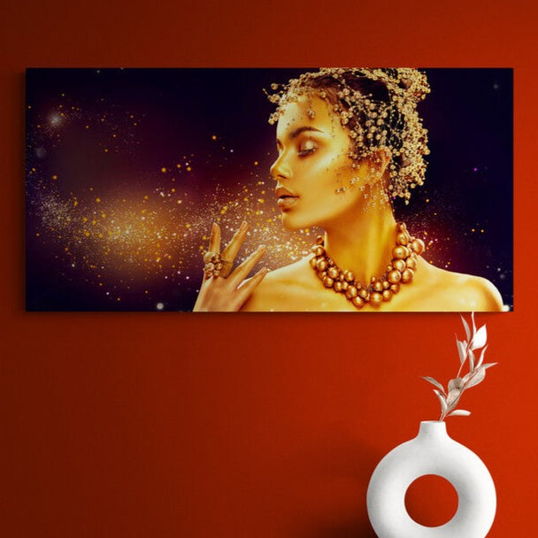 Tablou Canvas - Gold woman