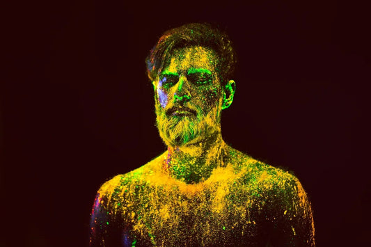 Fluo Man 3 - Tablou fluorescent inspirat