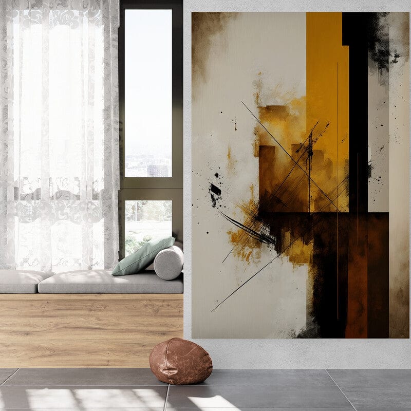 Tapet textil  1,5 X 2 m "Gold abstract"
