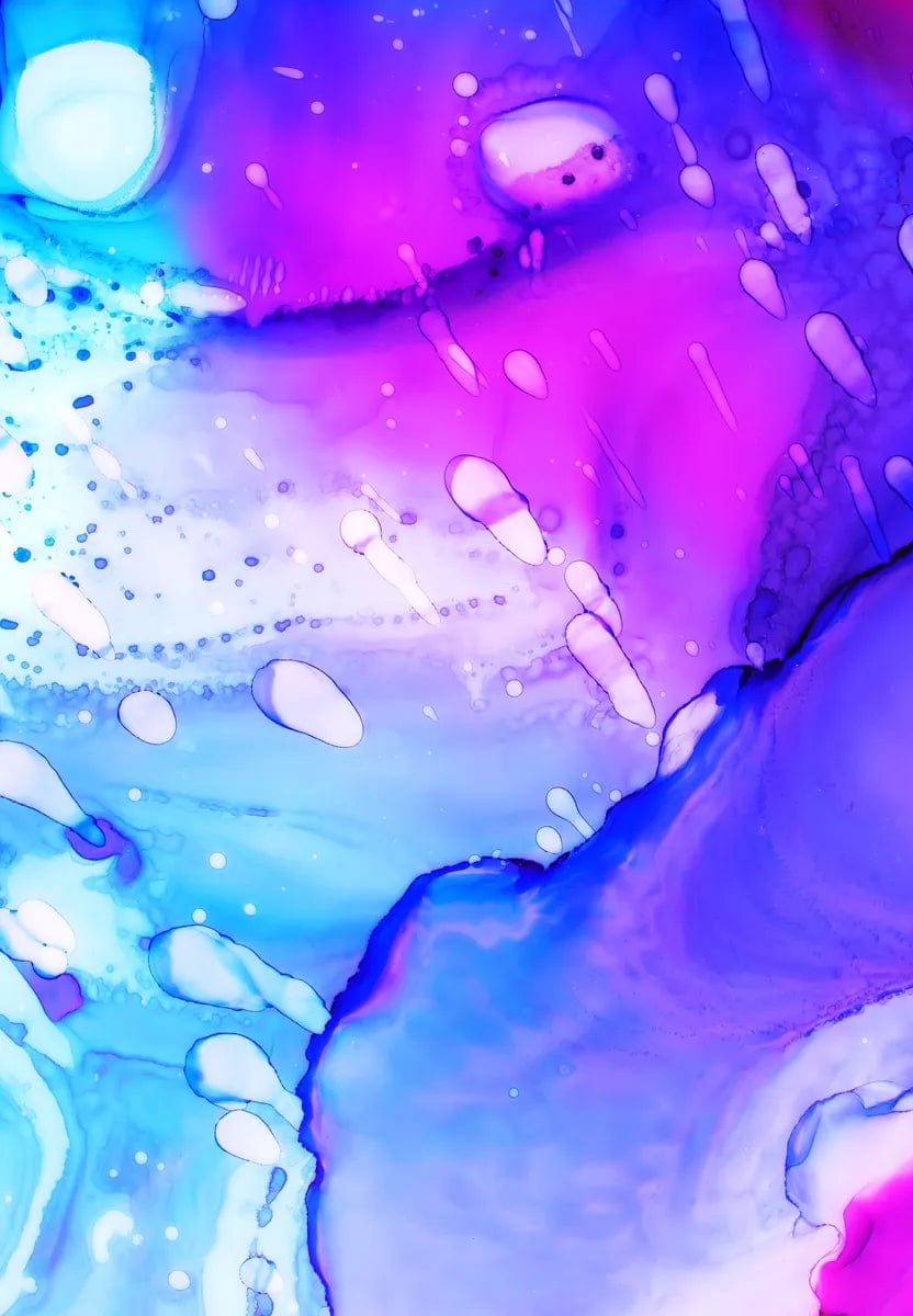 Tablou Canvas - Eleganta Abstracta Mov si Albastru