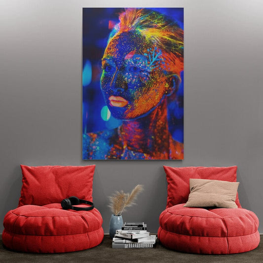 Fluo Girl 1 - Tablou Fluorescent pentru Casa Ta