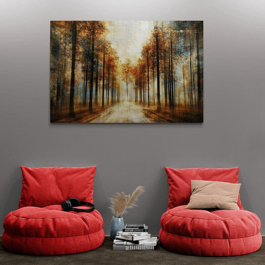 Tablou Canvas - Copaci Abstracti Colorati