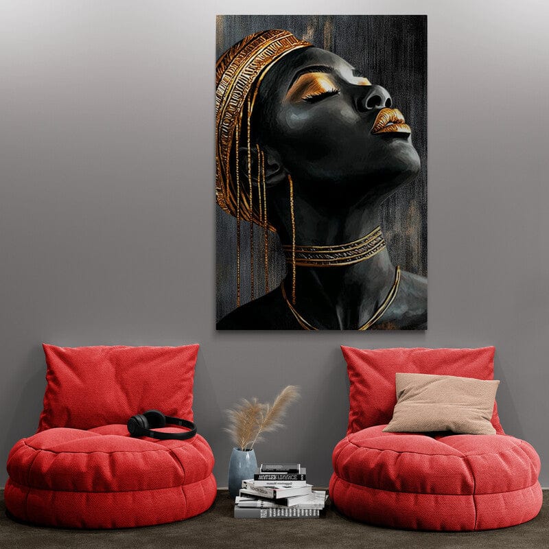 Tablou Canvas - Cu Aur pe Cap